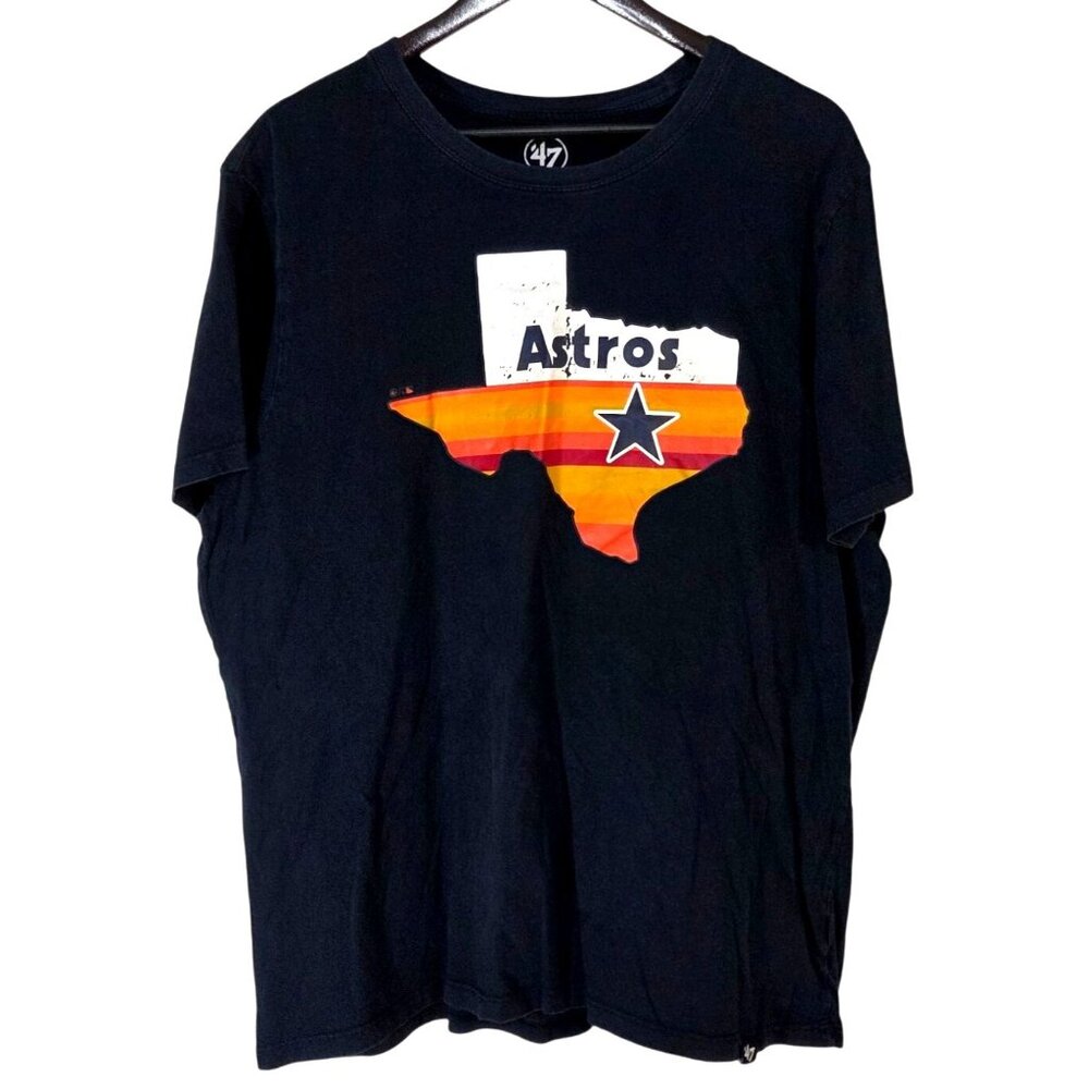 47 Houston Astros Texas Baseball Navy Blue Regional Club Short Sleeve T Shirt XL